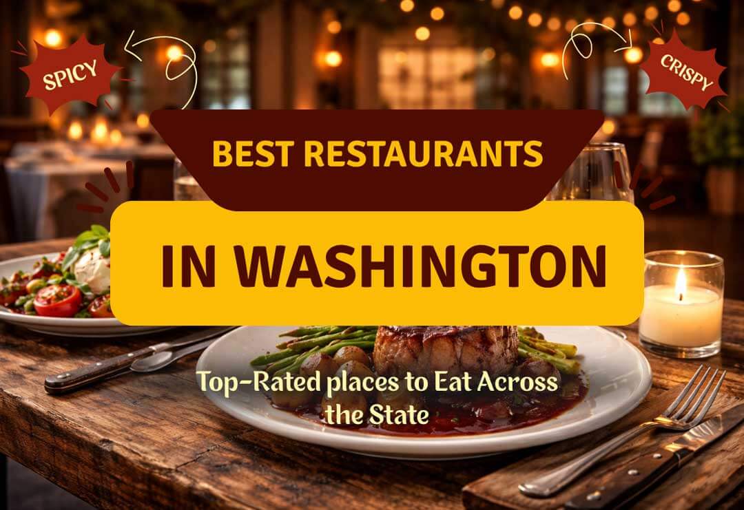 Best restaurants in Washington featuring local cuisine and iconic scenery